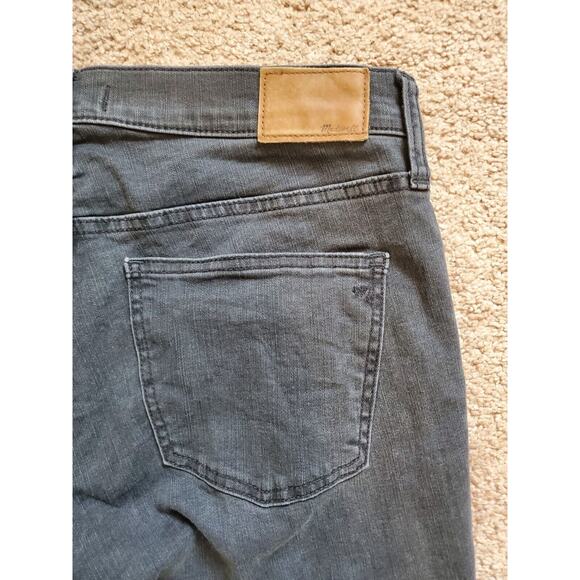 Madewell Black Button Fly 9" Mid-Rise Skinny Raw Hem Jeans Style #H3026, Size 28 - Picture 9 of 11